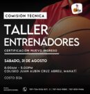 Taller de Entrenadores – CERTIFICACIÓN NUEVO INGRESO