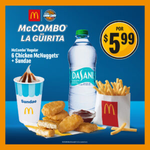 ¡De la cancha a McDonald’s! Disfruta el McCombo® La Güirita como te encanta. Pídelo por la App de McDonald’s o en tu restaurante más cercano.